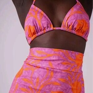 Liberty & Justice The MATTA Top XS Grotto Pink And Skirt SZ M